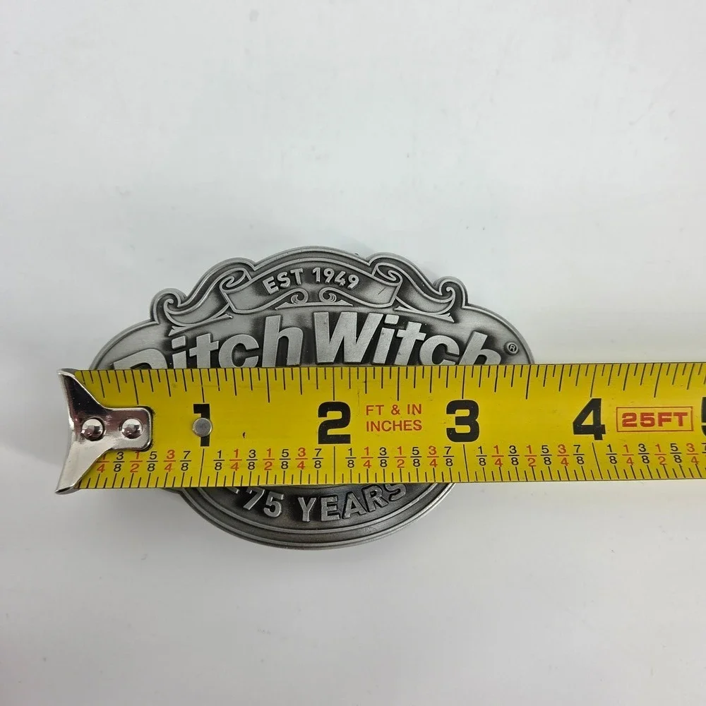 Ditch Witch Construction 75 Year Anniversary Belt Buckle‎ Metal Logo Collectible
